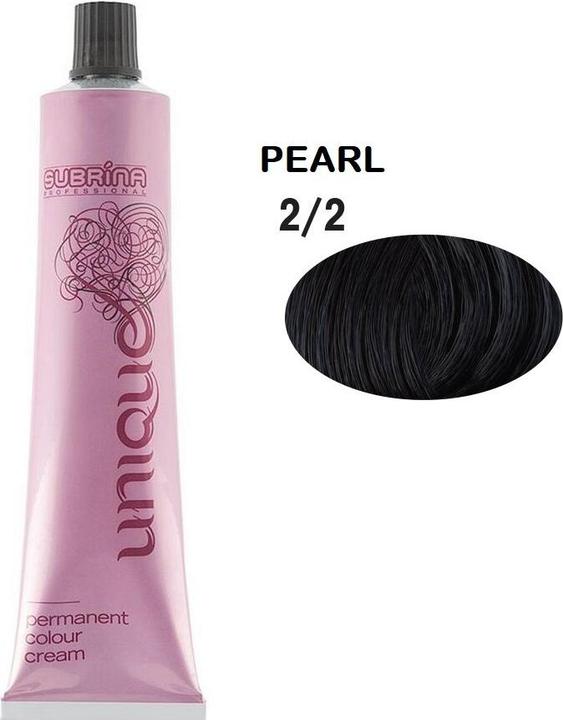 Actual product image Subrina Professional Unique Permanent Hair Dye 22 Blue Black - 100 Ml