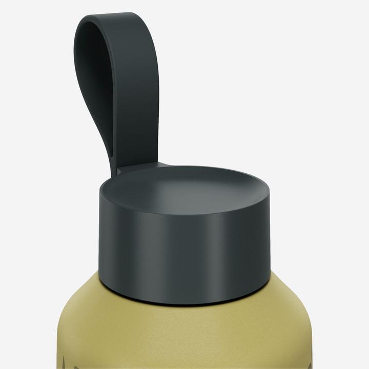 Image du produit Quechua Gourde 100 inox 1l avec bouchon à vis pour la randonnée - Flower Yellow (1 l)
