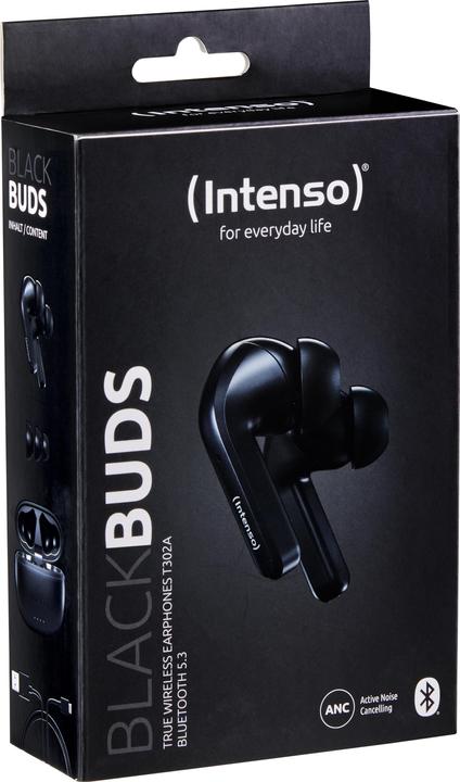 Produktbild Intenso Black Buds T300A (ANC, 2 h, Kabelgebunden)