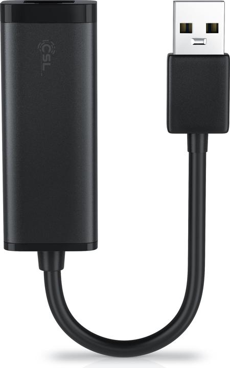 Immagine prodotto CSL Adattatore di rete USB 3.0 tipo A maschio a RJ45 Gigabit Ethernet femmina, scheda di rete esterna (USB 3.0, RJ45 (1x))