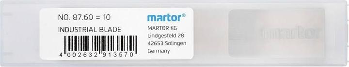 Produktbild Martor 87.60 Ersatzklinge Industrieklinge 87 10 St. (Ersatzklinge)