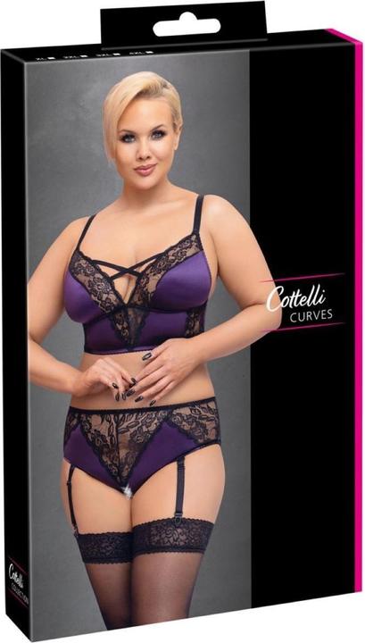 Produktbild Cottelli Collection BH Set lila/schwarz 4XL (4XL)