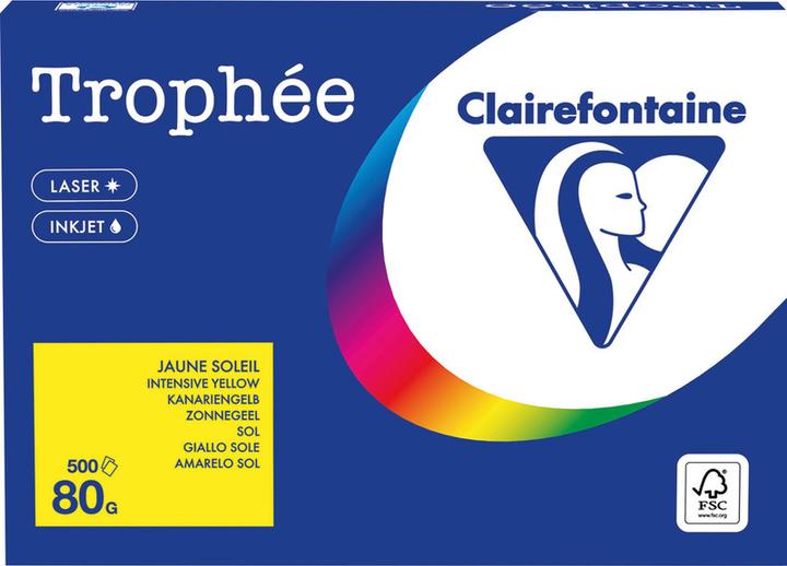 Actual product image Clairefontaine Universal paper Trophée coloured (80 g/m², 500 x, A4)