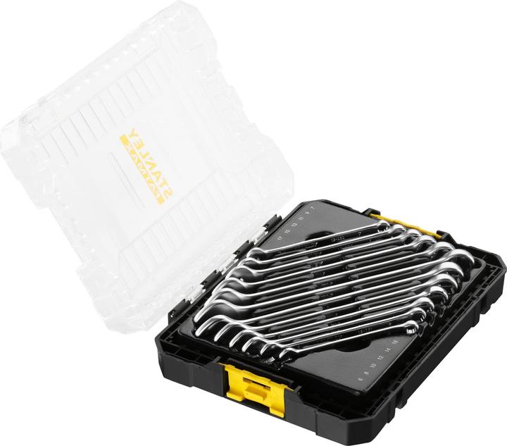 Actual product image Stanley Combination wrench set 12 pieces (17 mm, 7 mm, 16 mm, 15 mm, 8 mm, 14 mm, 12 mm, 13 mm, 9 mm, 6 mm, 10 mm, 11 mm)