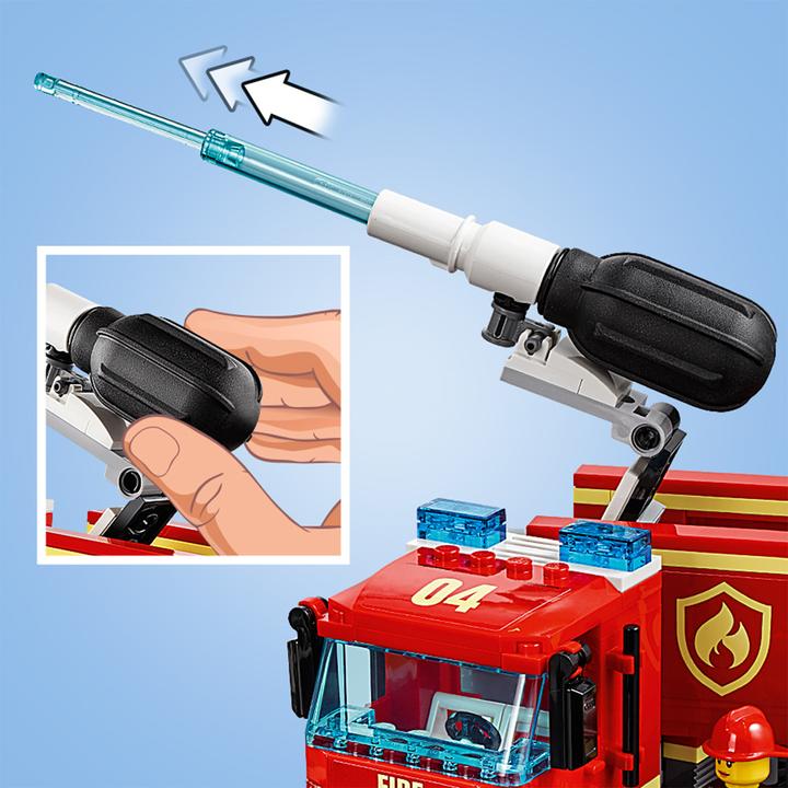 Actual product image LEGO Fire brigade deployment at Burger Restaurant (60214, LEGO City)