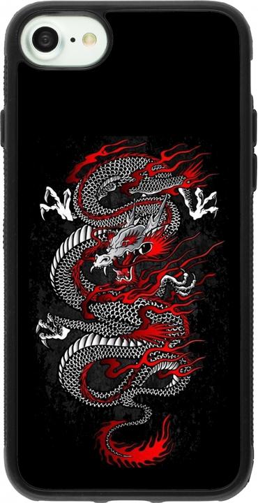 Image du produit PhoneLook Coque Silicone rigide noir Japanese style Dragon Tattoo Red Black (Apple iPhone 7)