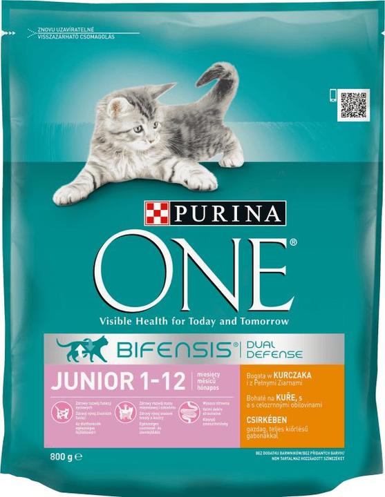 Image du produit Purina ONE One Junior Cat Chkn Whlg 800g N2 Pl (Junior, 1 pcs, 800 g)