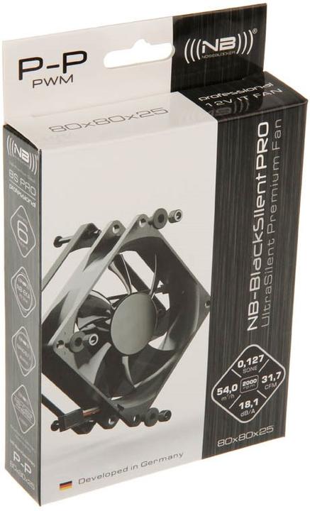 Produktbild Noiseblocker NB-BlacksilentPRO P-P (80 mm, 1 x)