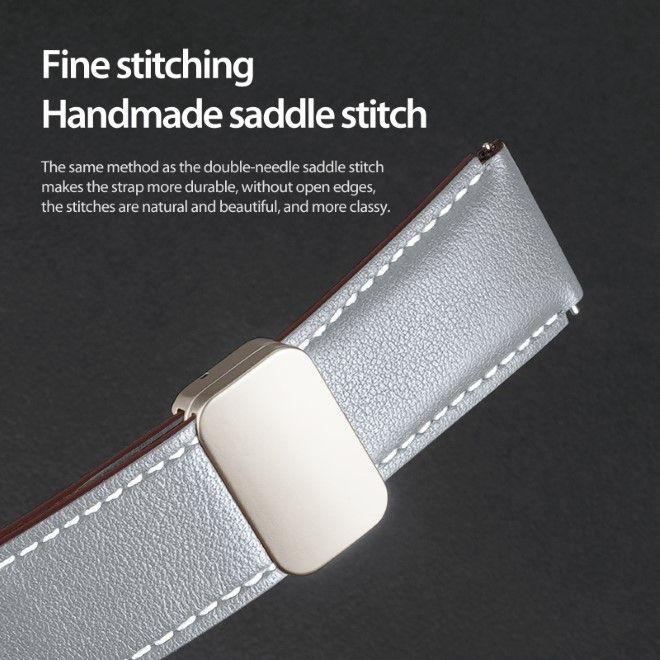 Image du produit Dux Ducis YA Series Bracelet en cuir véritable (22 mm, Cuir véritable, Galaxy Watch3 (45mm), Gear S3 Classic, Gear S3 Frontier)
