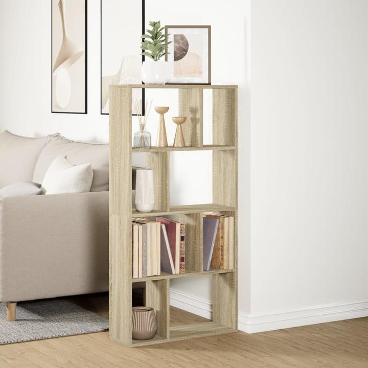 Produktbild VidaXL Bücherregal Raumteiler Standregal Aktenregal Büroregal Regal Sonoma-Eiche (60 x 20 x 120 cm)