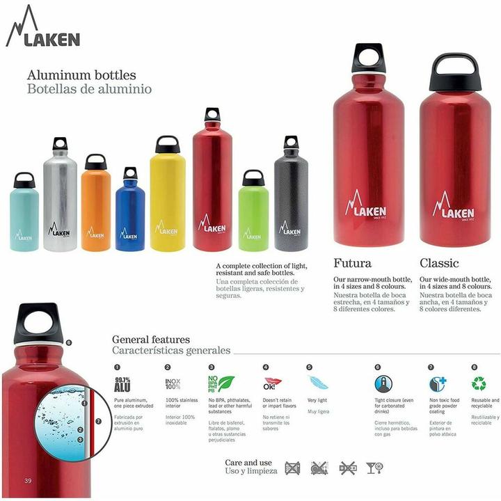 Produktbild Laken Wasserflasche Futura Blau (1 L) (1 l)