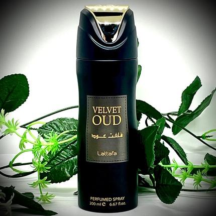 Produktbild Lattafa Perfumes LATTAFA Velvet Oud DEO spray 200ml (Eau de cologne, 200 ml)