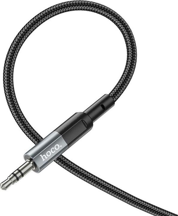 Produktbild Hoco 3.5mm to 3.5mm Audio Kabel UPA22, 1m, Schwarz (1 m)