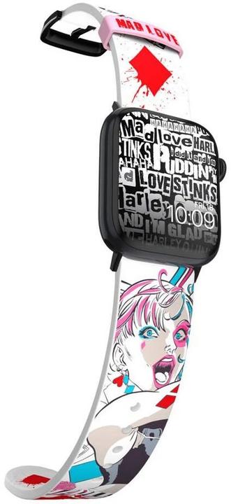 Image du produit Moby Fox Bracelet Smartwatch Harley Quinn Mad Love 22 mm (22 mm, Silicone, Acier inoxydable, Montre Apple)