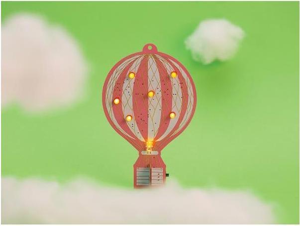 Image du produit Whadda Ballon à air chaud rétro - kit d'apprentissage de soudure (Kit électronique)