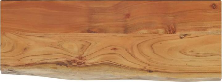 Produktbild VidaXL Wandregal Rechteckig Baumkante Hängeregal Büro Regal Massivholz Akazie (50 x 20 x 2.5 cm)