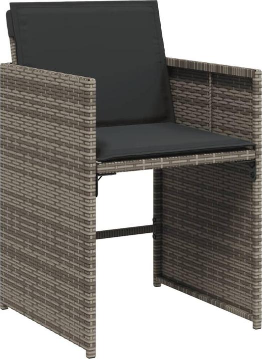 Immagine prodotto VidaXL Mobili da giardino set da pranzo set da giardino gruppo di sedute 13 pezzi in poly rattan grigio (220 cm)