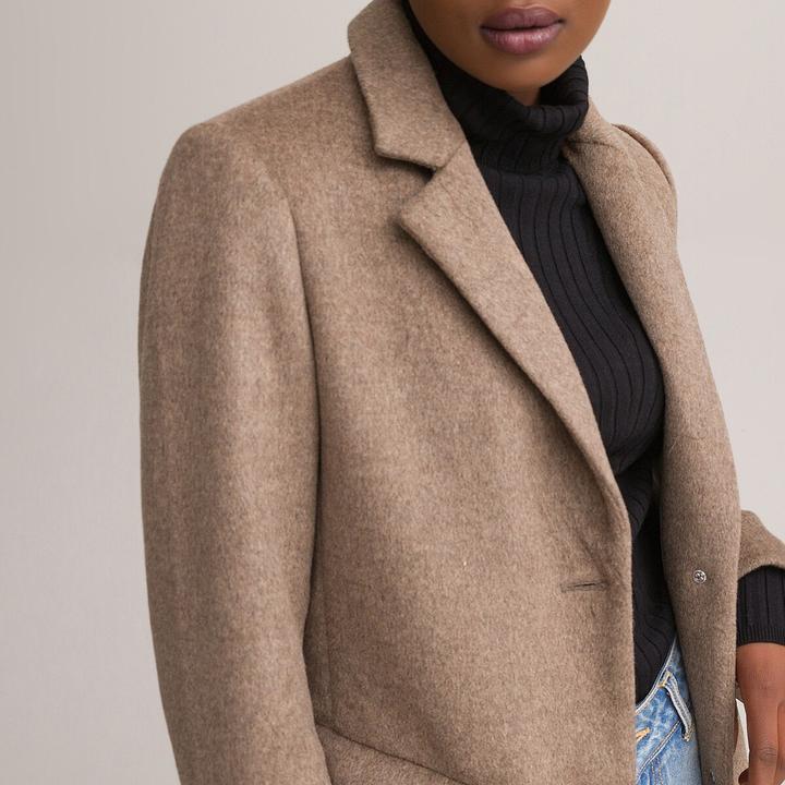 Actual product image La Redoute Collections Coat with button fastening (48)