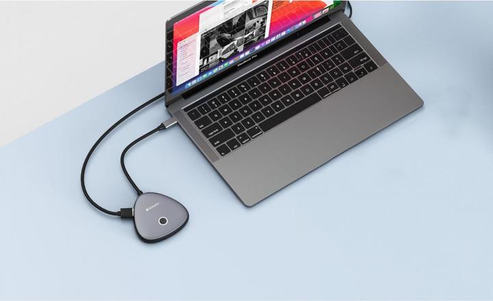Actual product image Verbatim WDA-02 (USB-C, 3 Ports)