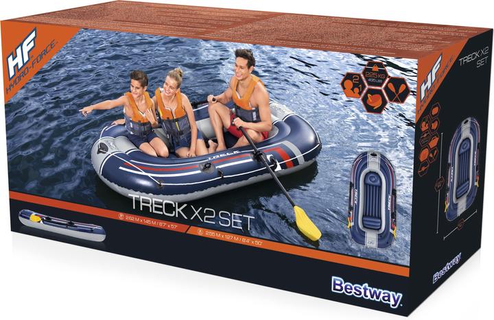 Actual product image Bestway Hydro-Force™ Treck X2 inflatable boat set 255 x 127 x 36 cm (255 cm, 3 pers.)