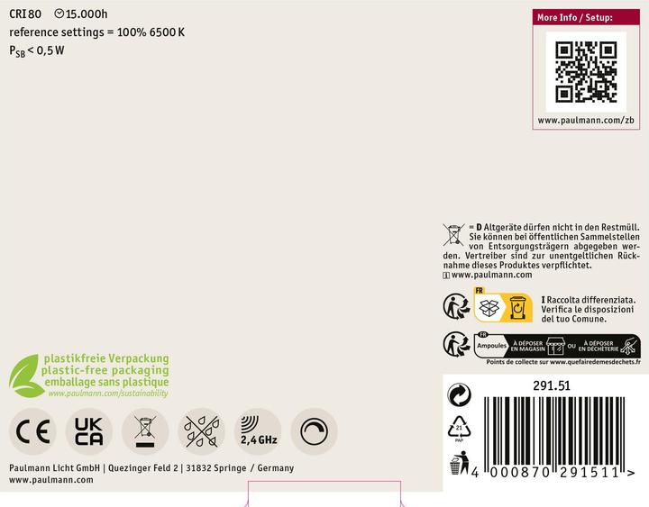 Produktbild Paulmann AGL Zigbee Filament 3er Set (E27, 11 W, 1055 lm, 1 x, F)