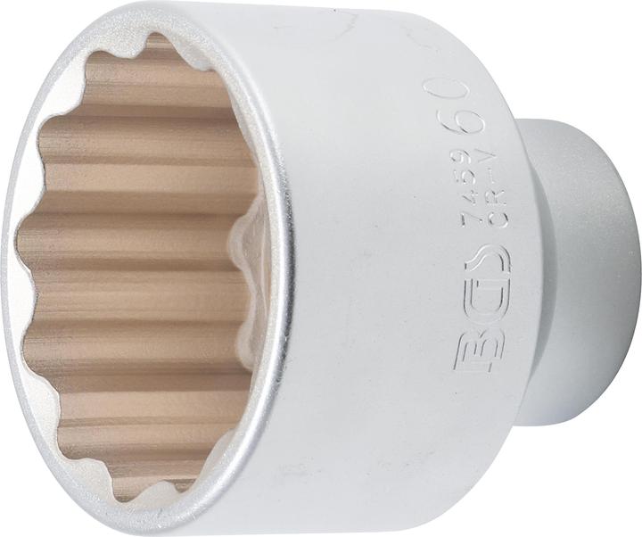 BGS Steckschlüssel-Einsatz Zwölfkant Antrieb Innenvierkant 20 mm (3/4") SW 60 mm (60 mm)