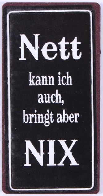 Produktbild La Finesse Magnet nett kann ich auch...
