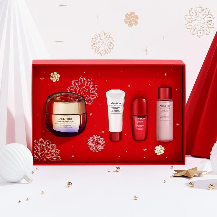 Actual product image Shiseido Gift set Vital Perfection Holiday Kit / /15ml /10ml /0.6ml (Facial care set)