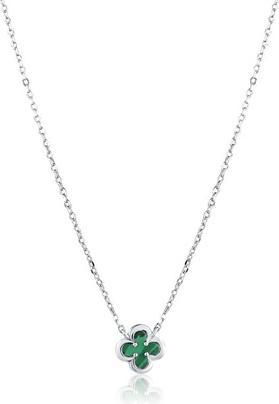 Image du produit JVD Silver Women's Necklace Four-Leaf Clover For Luck