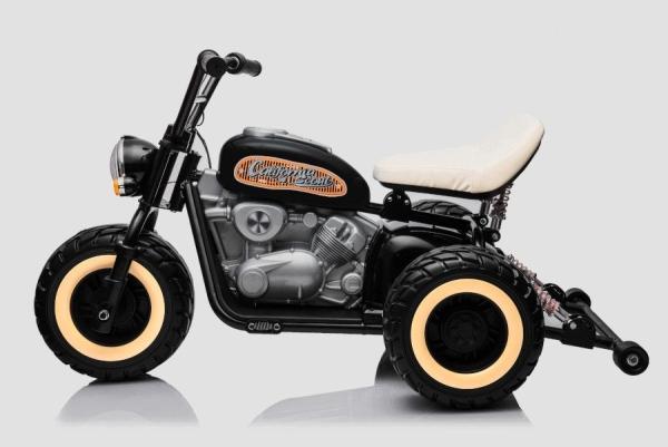 Produktbild Es-toys Elektro Kindermotorrad 2x800W Brushless Motoren – 24V7A – Schwarz (24 V)
