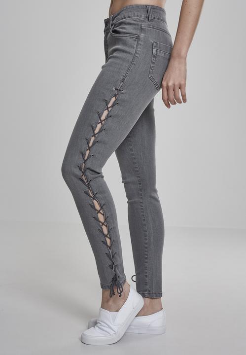 Immagine prodotto Urban Classics Ladies Denim Lace Up Skinny Pants (28)
