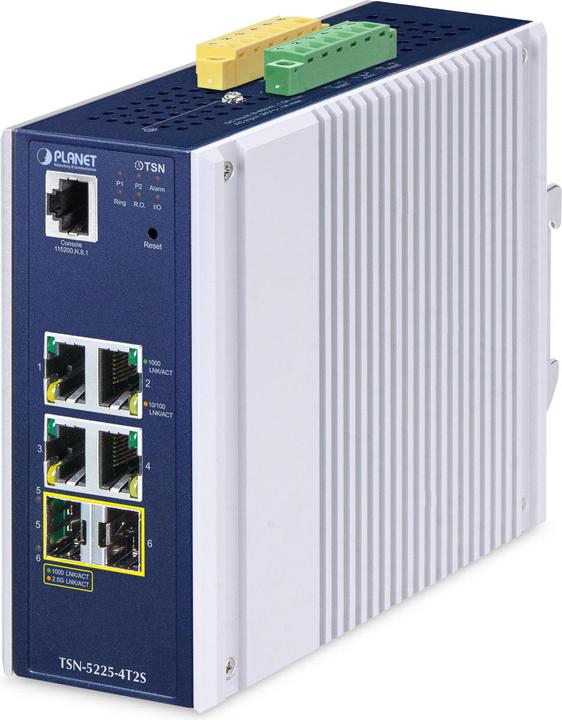 Produktbild Planet Industrial L2+ 4-Port Managed TSN Switch TSN-5225-4T2 (4 Ports)