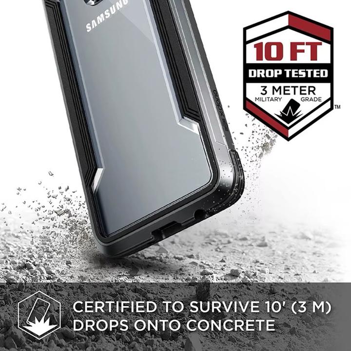 Produktbild Raptic Samsung Galaxy S9, /X-Doria Defense Shield Serie, Transparent mit Pinkem Rahmen (Samsung Galaxy S9)