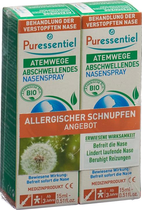 Produktbild Puressentiel Abschwellendes Nasenspray ätherisches Öl Bio Nasenspray