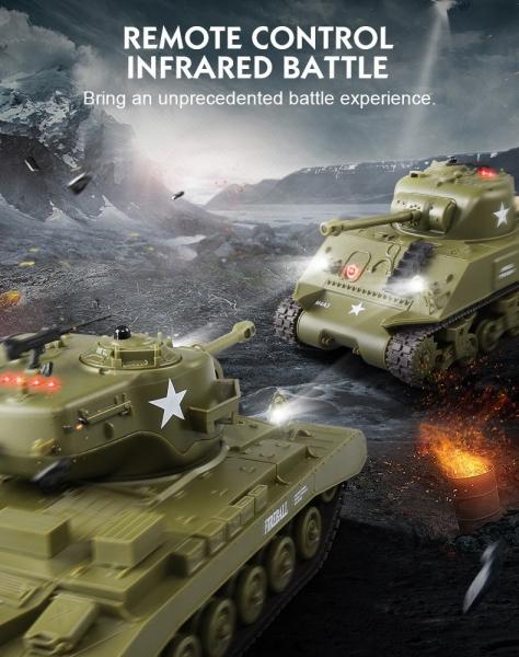 Actual product image Es-toys Heng Long RC Tank Battle Set of 2 1:30