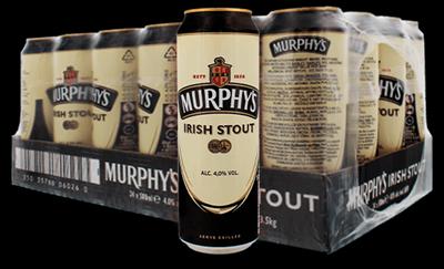 Actual product image Murphy's Irish stout beer case 24 x 500 ml / 4.0 % (24 x 50 cl)