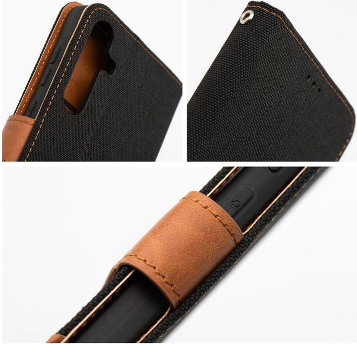Actual product image OEM Book case JEANS Book for Xiaomi Redmi Note 14 5G black (Xiaomi Redmi Note 14 5G)