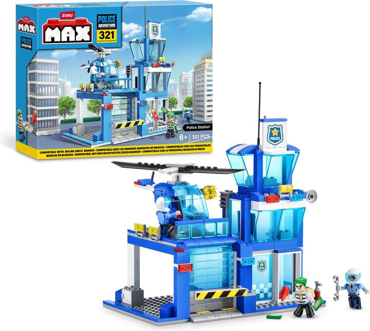 Actual product image Zuru Max City police station 321-parts