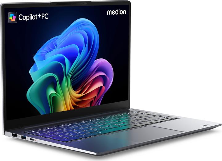 Produktbild Medion SPRCHRGD 14 S1 Elite (14", Snapdragon X Elite X1E-78-100, 16 GB, 512 GB, CH)