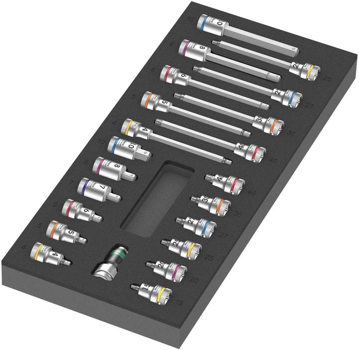 Wera 9723 Foam insert Zyklop B bit socket set 1