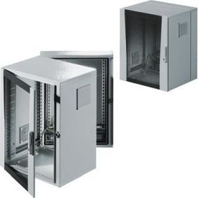 Actual product image Rittal Wall-mounted housing EL, 3-part preassembled with profile rails (15 RU, 19 inch rack)
