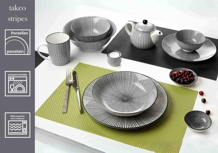 Produktbild Ritzenhoff & Breker Takeo Stripes Dessertteller (4 x, 21.50 cm)