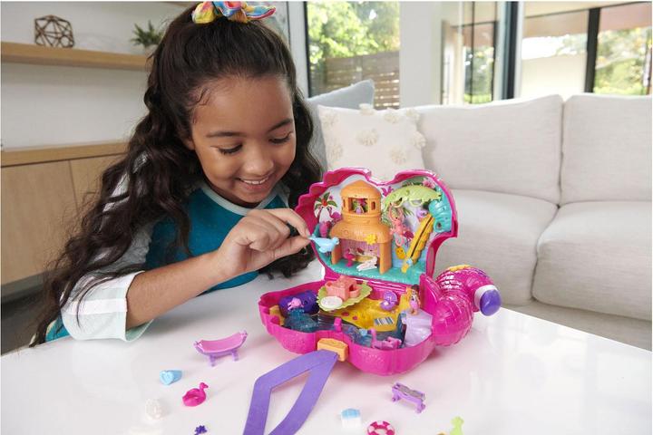 Produktbild Polly Pocket Flamingo-Party Spielset, inkl. 2 Figuren & Zubehör