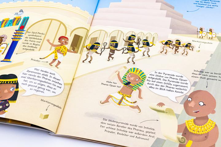 Produktbild Mein grosses Abenteuer-Stickerbuch - Altes Ägypten (Deutsch, Anna Taube, Ed Myer, Joshua George, 2022)