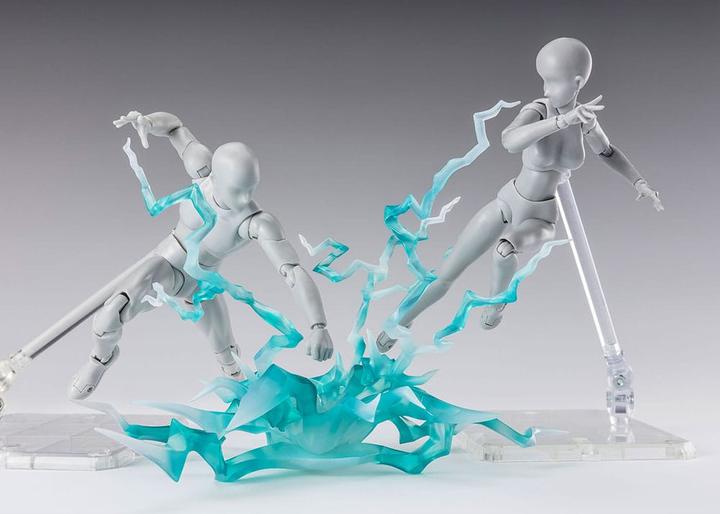 Actual product image Bandai Namco Tamashii Effect Action Figure Accessories Thunder Green Version for S.H.Figuarts