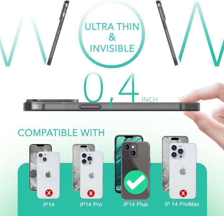 Immagine prodotto Nalia Custodia rigida estremamente sottile da 0,3 mm opaca (Apple iPhone 14 Plus)