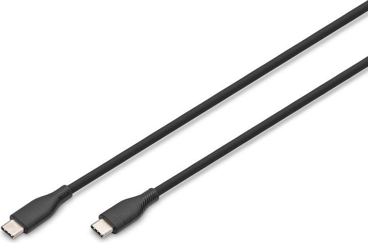 Actual product image Digitus USB-C silicone connection cable, 1m, black (1 m, USB 2.0)