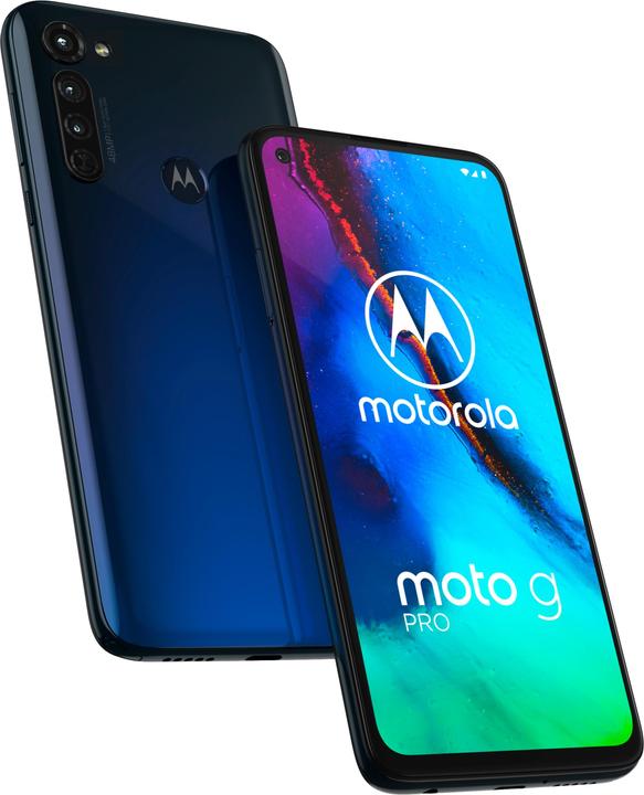 Image du produit Motorola Moto G Pro (128 Go, Bleu foncé, 6.40", Double SIM hybride, 48 Mpx, 4G)