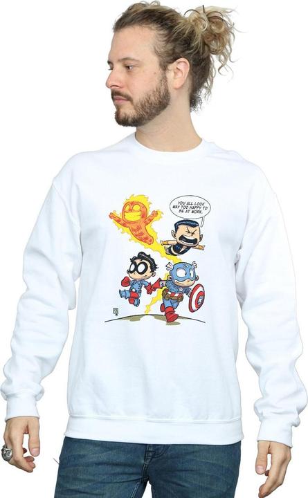 Image du produit - Sweat AVENGERS INVADERS CARTOON - Homme (L)