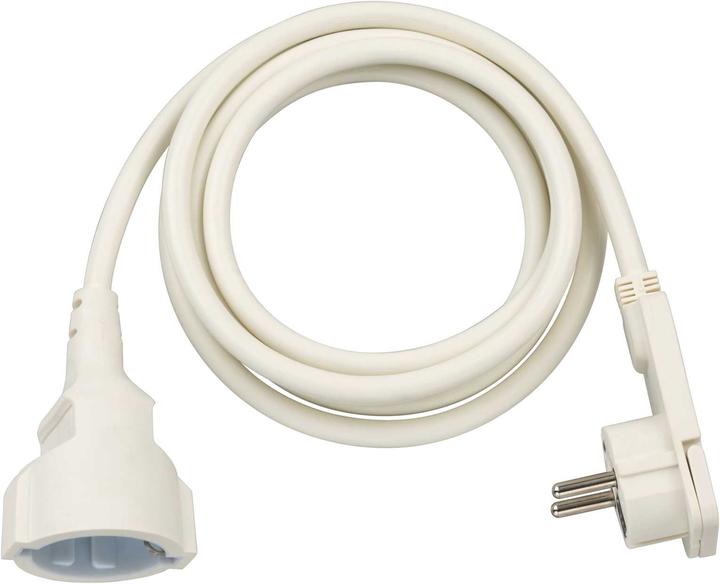 Brennenstuhl Extension cable with angled flat plug (2 m, CEE 7/16)